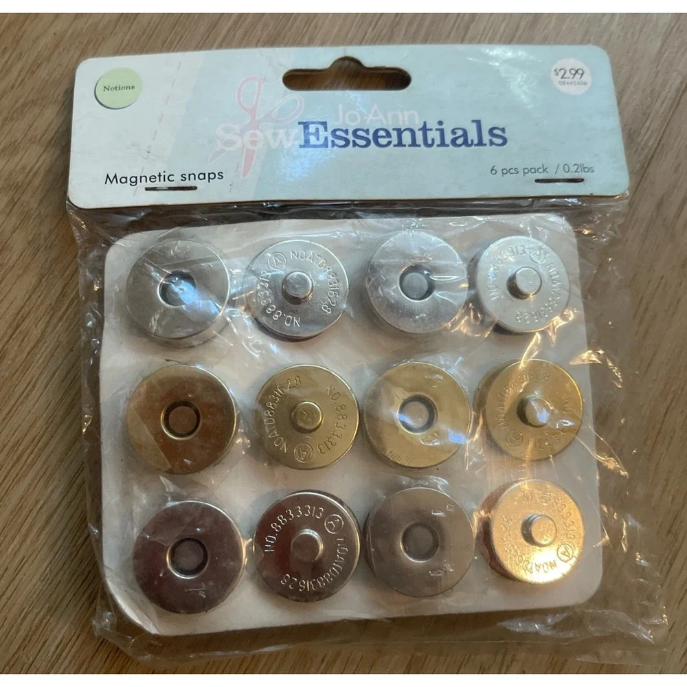 Magnetic Snaps Lot Of 9 Packs Jo-Ann Sew Essentials 6pcs pk. Metal New